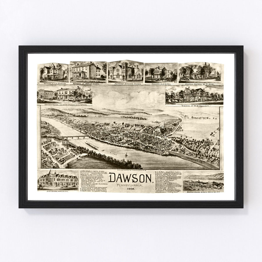 Dawson Vintage Map 1902