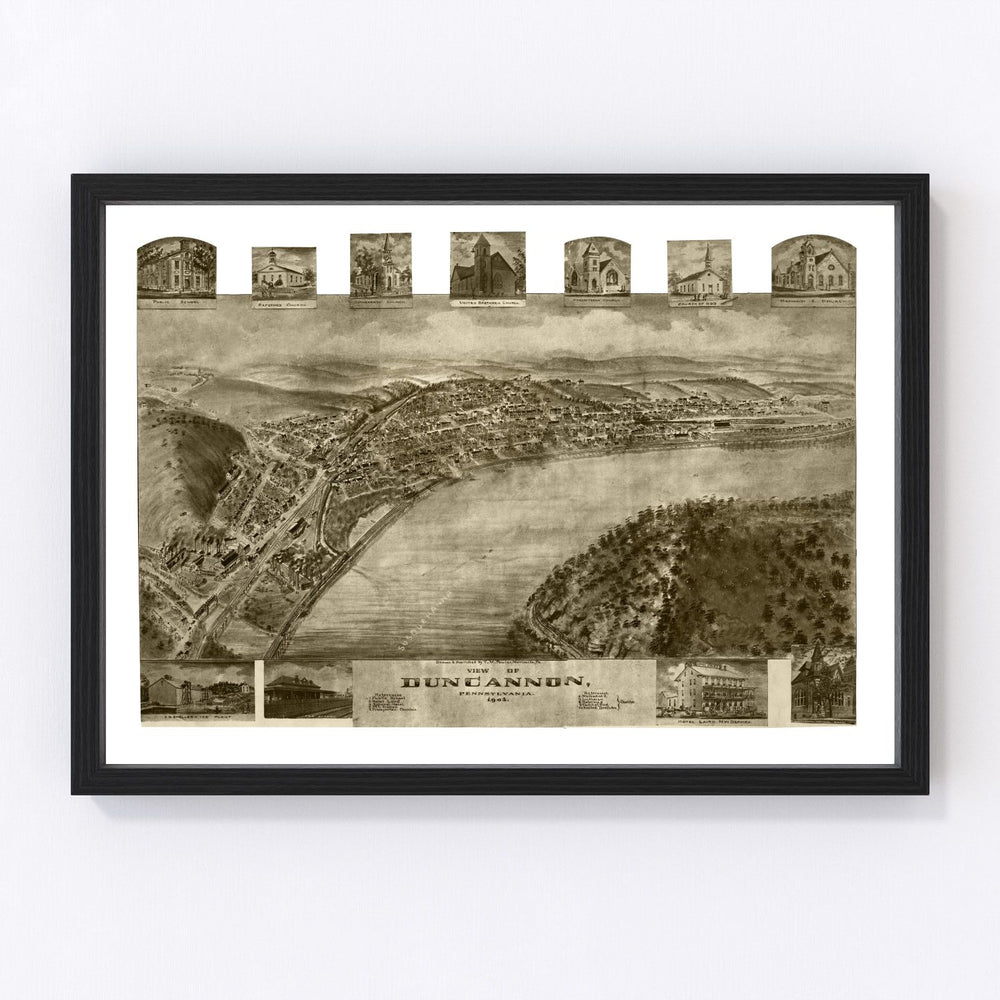 Duncannon Vintage Map 1903