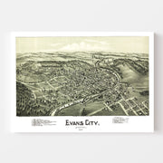 map of Evans City