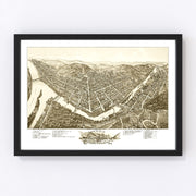 Franklin Vintage Map 1901