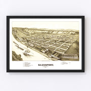 Glassport Vintage Map 1902