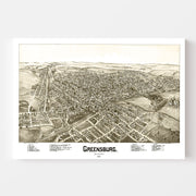 map of Greensburg