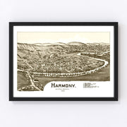 Harmony Vintage Map 1901
