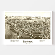 map of Ligonier