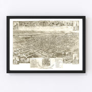 Mechanicsburg Vintage Map 1903