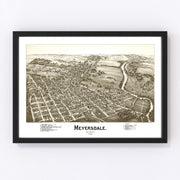 Meyersdale Vintage Map 1900