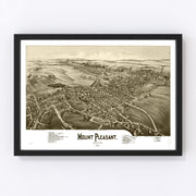 Mount Pleasant Vintage Map 1900