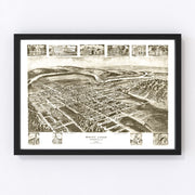 Mount Union Vintage Map 1906