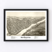 New Brighton Vintage Map 1901