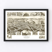 Oxford Vintage Map 1907