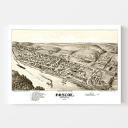 map of Roscoe