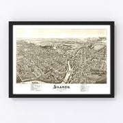 Sharon Vintage Map 1901