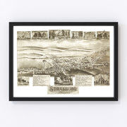 Strasburg Vintage Map 1903