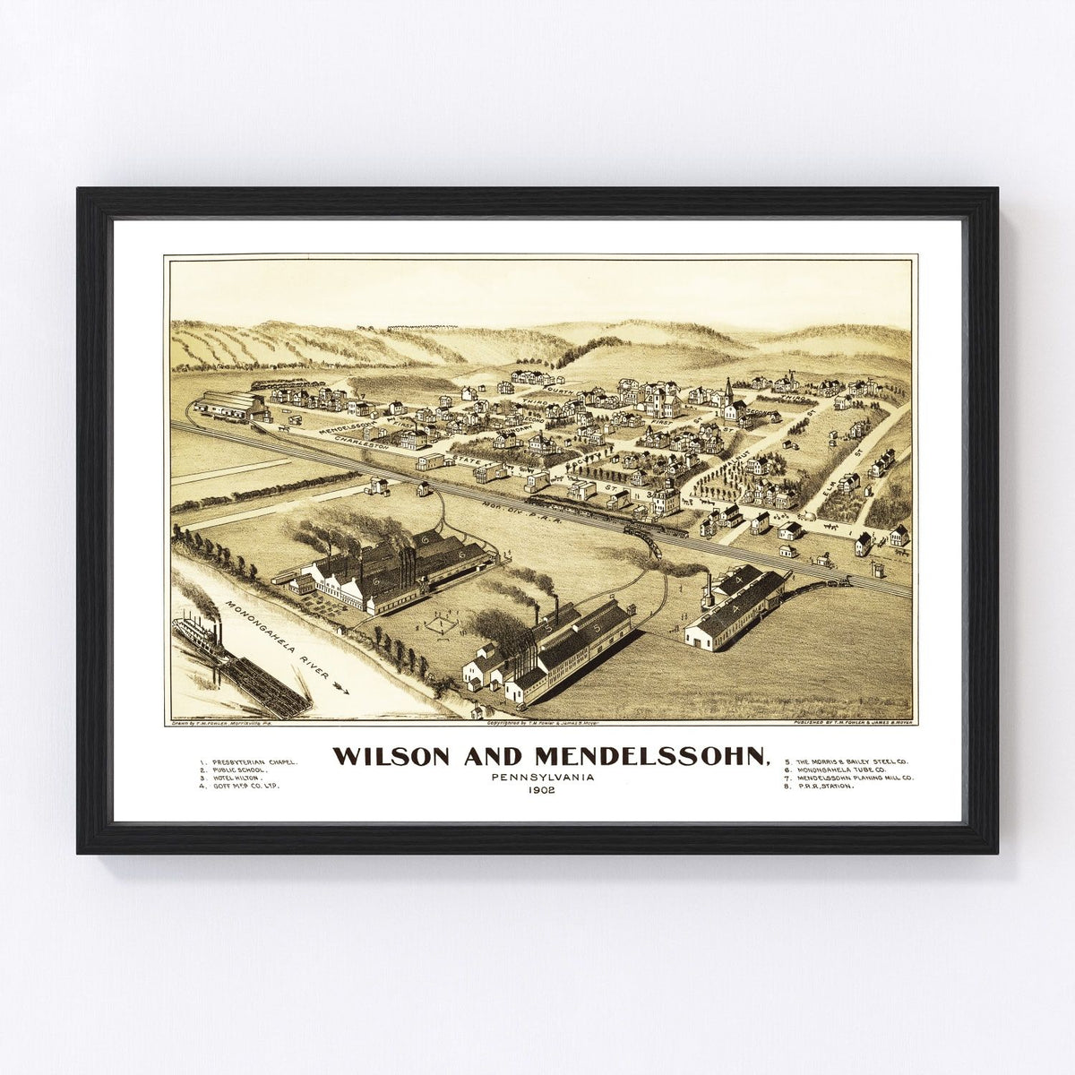 Wilson & Mendelssohn Vintage Map 1902