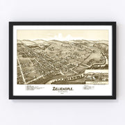 Zelienople Vintage Map 1901