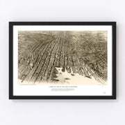 Baltimore Vintage Map 1912