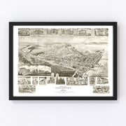 Chestertown Vintage Map 1907