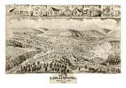 Vintage Map of Lonaconing, Maryland 1905