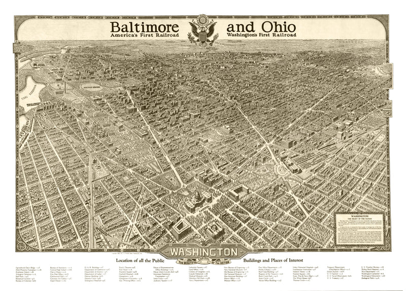 Size comparison using Vintage Map of Washington,  1923