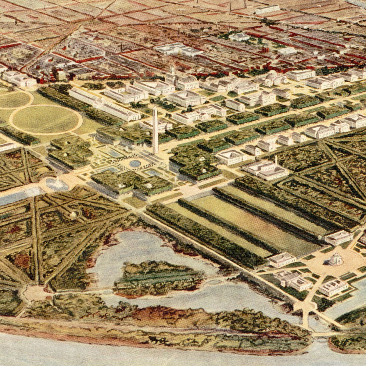 Restored historic details from the 1915 city map of Washington