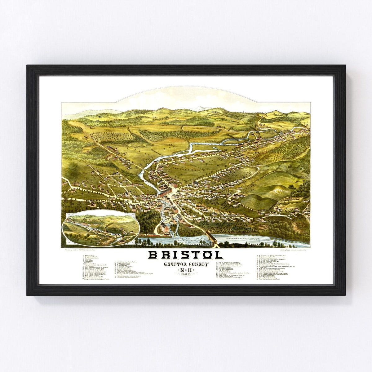 Bristol Vintage Map 1884