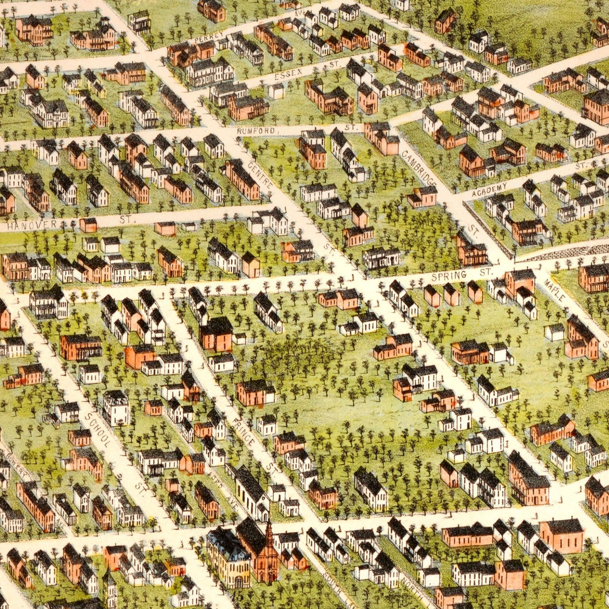 Vintage Concord New Hampshire Maps