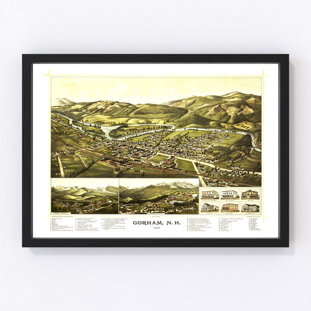 Gorham Vintage Map 1888