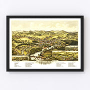 Henniker Vintage Map 1889