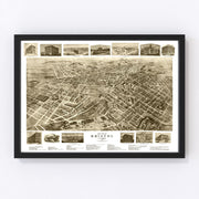 Bristol Vintage Map 1912