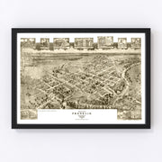 Franklin Vintage Map 1907