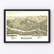 Buckhannon Vintage Map 1900