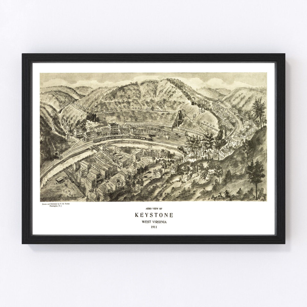 Keystone Vintage Map 1911