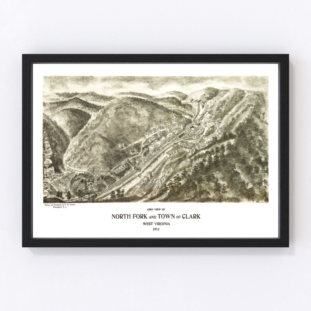 Northfork Vintage Map 1911