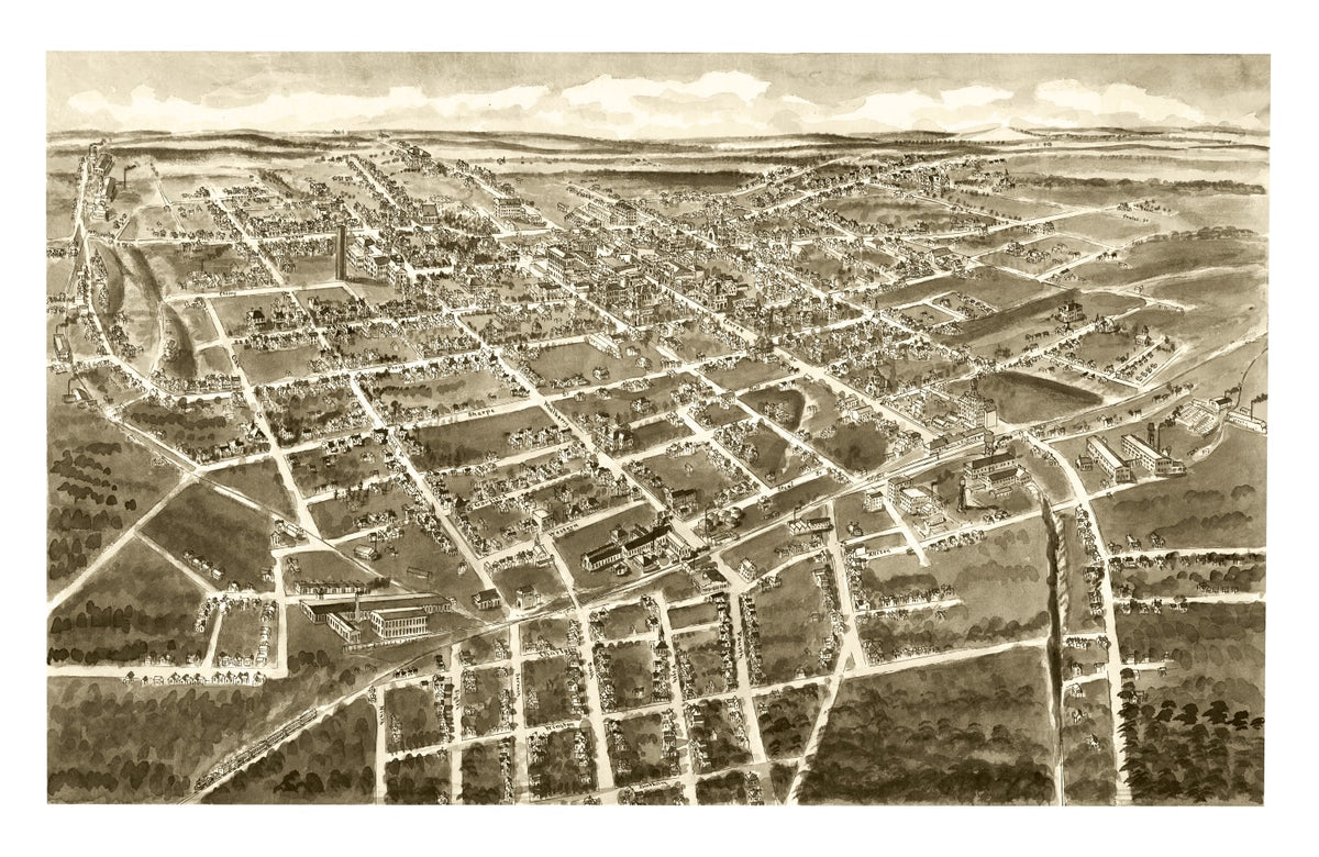 Preview of Vintage Map of Statesville, North Carolina 1907