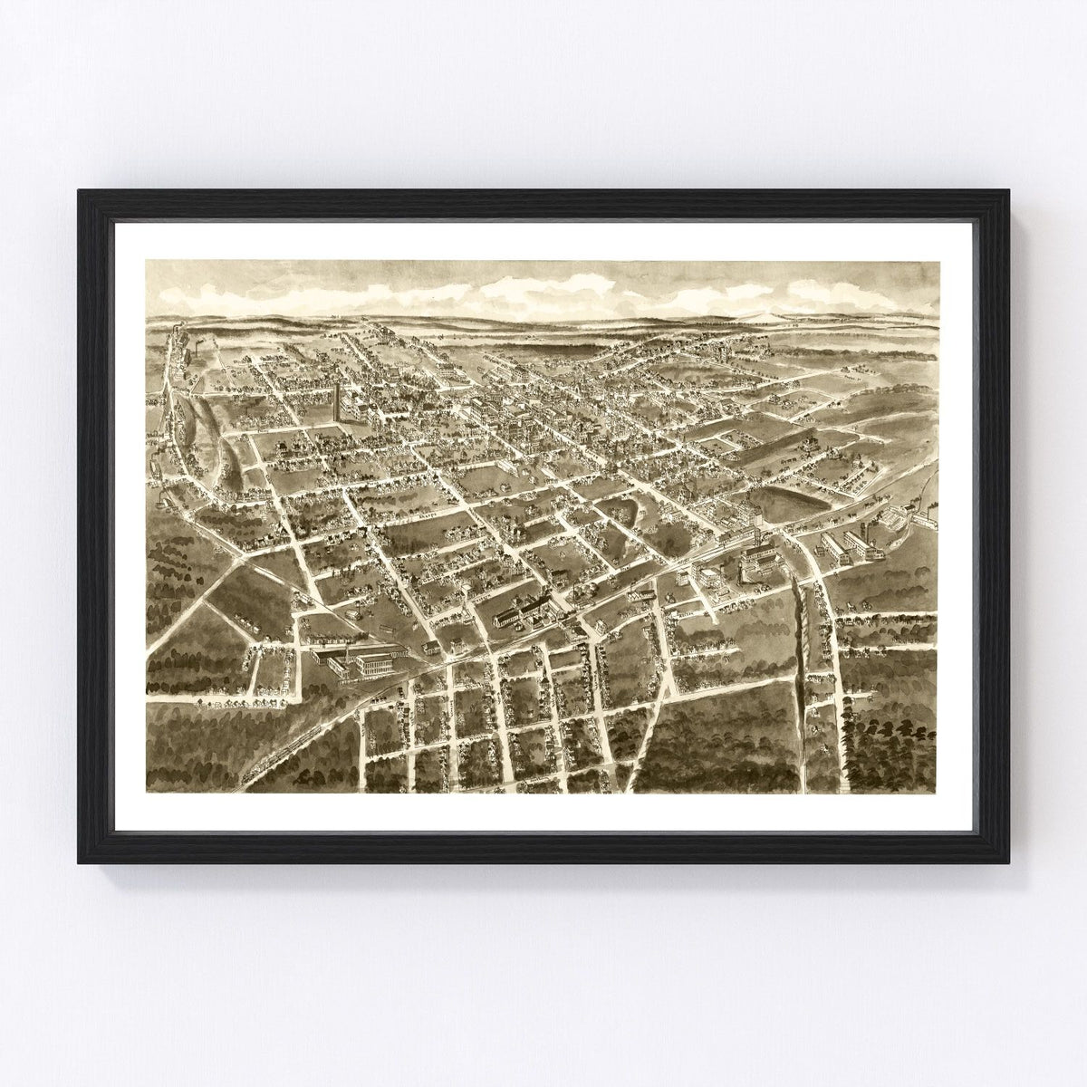 Statesville Vintage Map 1907