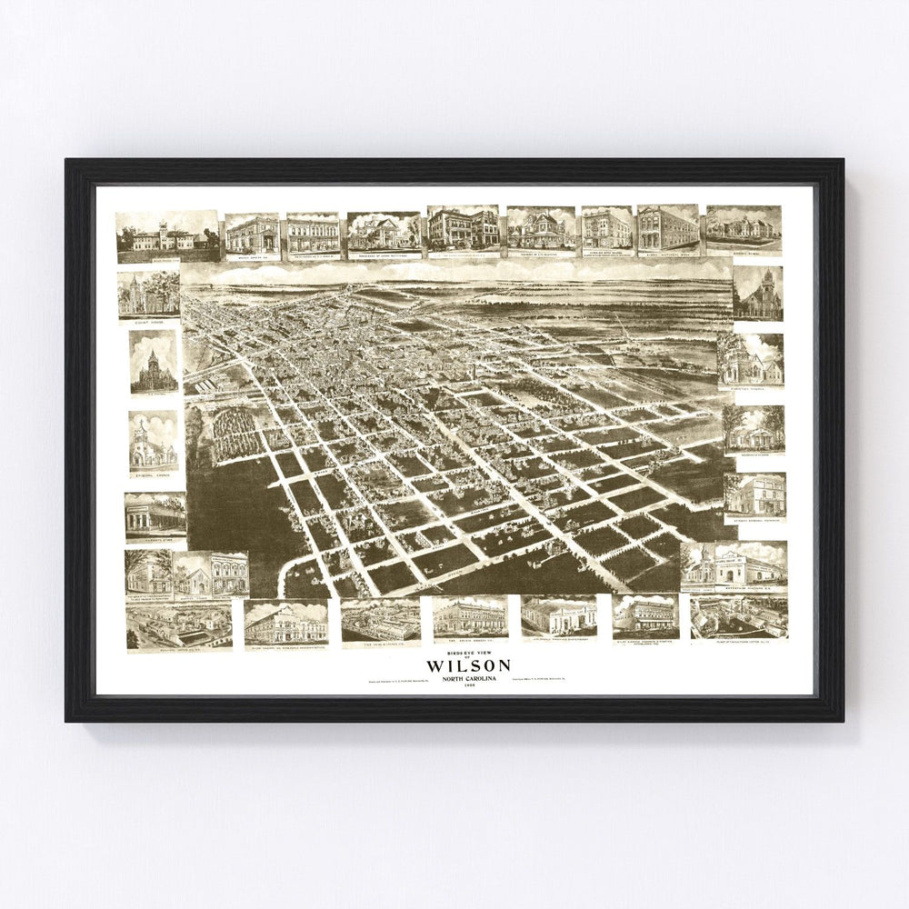 Wilson Vintage Map 1908