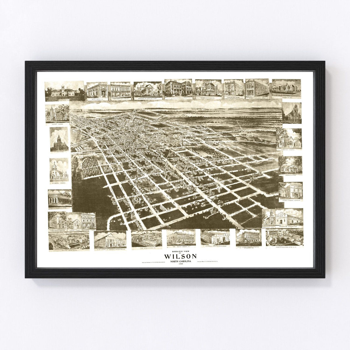 Wilson Vintage Map 1908