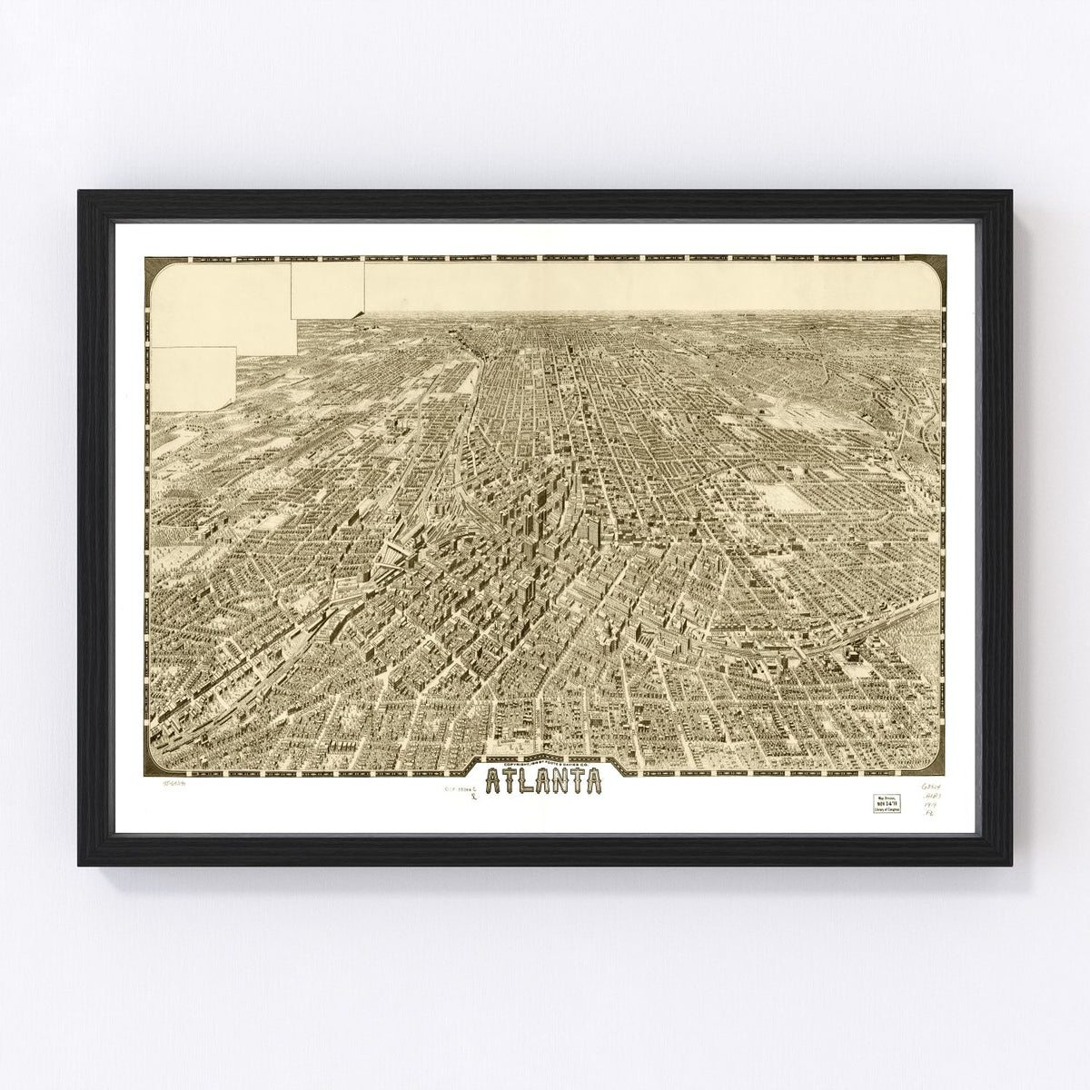 Atlanta Vintage Map 1919