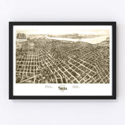 Tulsa Vintage Map 1918