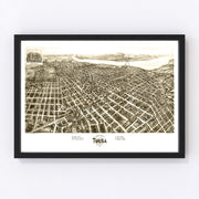 Tulsa Vintage Map 1918