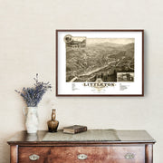 Vintage Map of Littleton, New Hampshire 1883