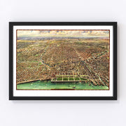 Chicago Vintage Map 1916