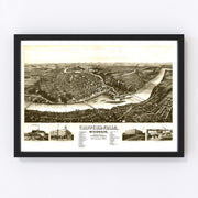 Chippewa Falls Vintage Map 1906