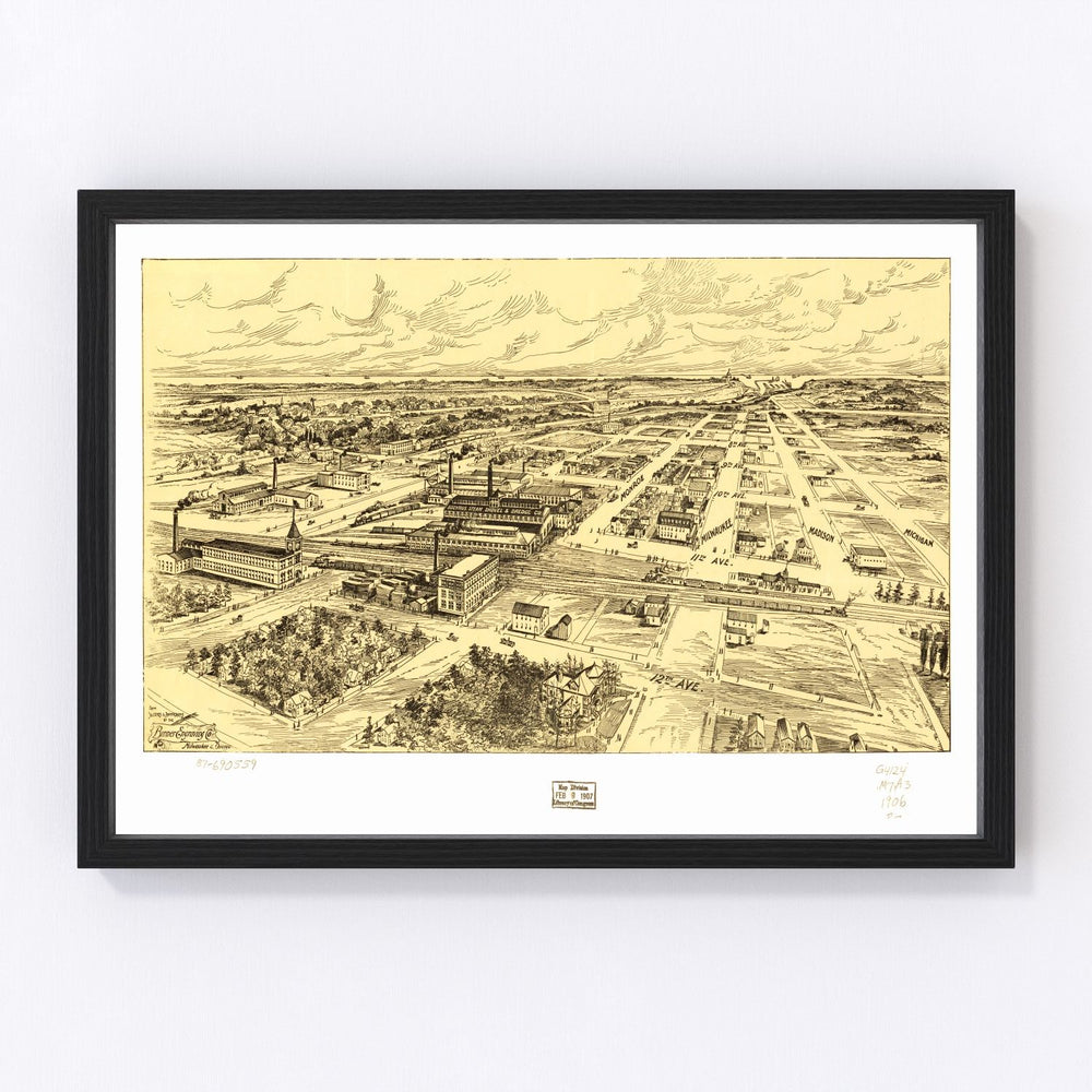 MIlwaukee Vintage Map 1906