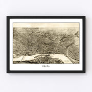 St. Paul Vintage Map 1906