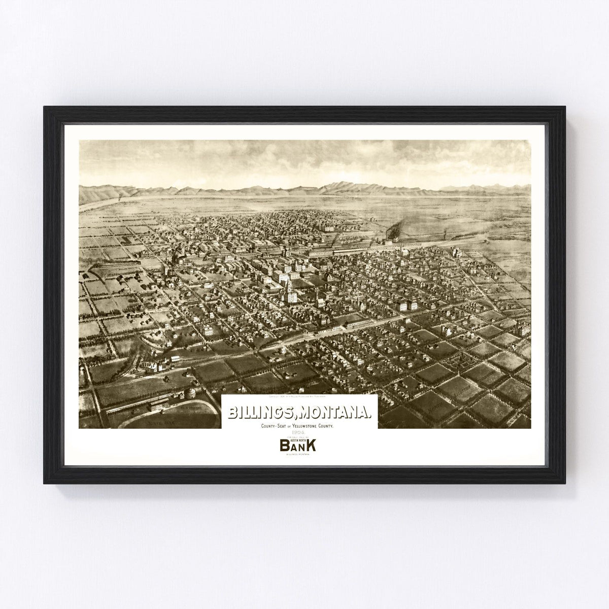 Billings Vintage Map 1904