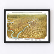 Spokane Vintage Map 1905