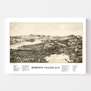 map of Meredith Vill