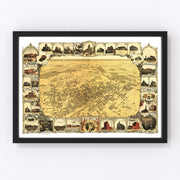 Fresno Vintage Map 1901