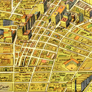 Vintage Map of Los Angeles, California 1932